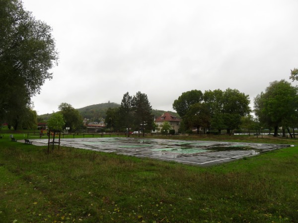 Quelques aménagements sportifs ou de jeu dans le parc