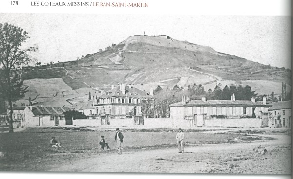 Les coteaux messins du Ban-Saint-Martin.<br>(<em>carte postale ancienne, pas de date indiquée)</em>