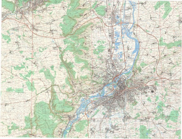 Carte IGN de 1975, 1/25 000 (sources : IGN de St-Mandé)