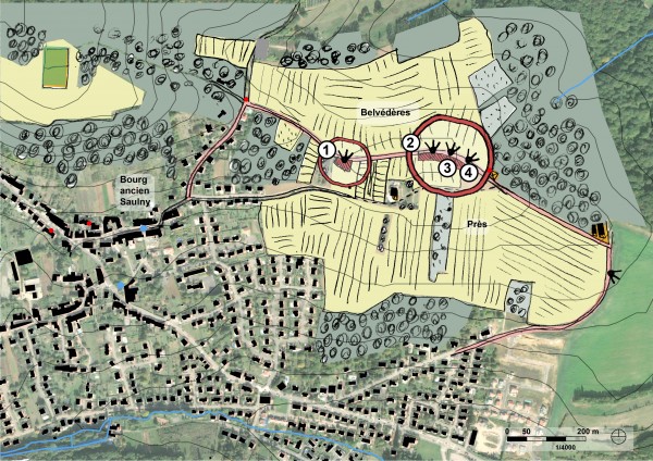 Schéma des OQP, secteur Saulny